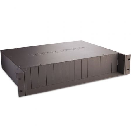 TP-Link TL-MC1400 Chasis para Convertidores de Medio de 14 Ranuras, 2U, Negro